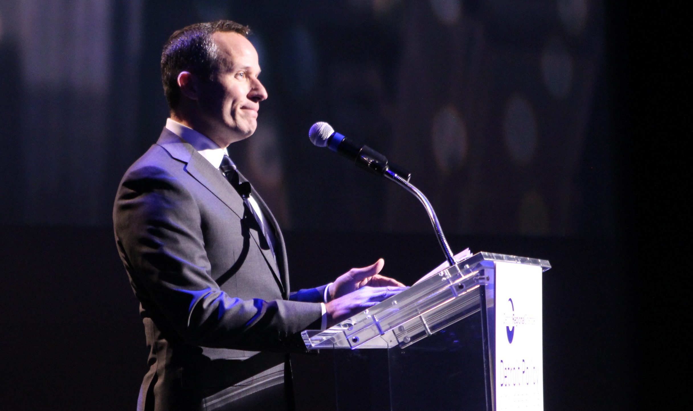 Chris Ilitch speaks at the 2017 Detroit Policy Conference