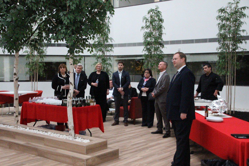 Attendees at sitronic Grand Opening