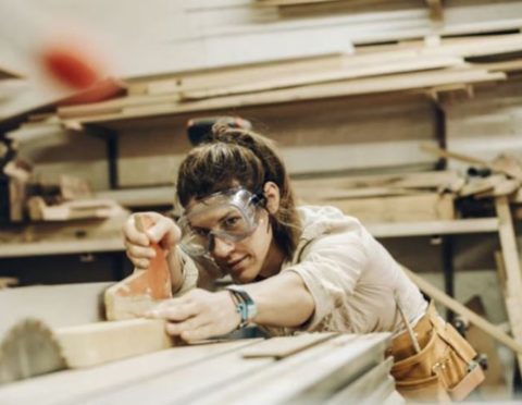 Independent contractor stock image