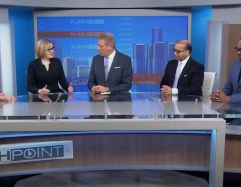 Chamber President and Chief Executive Officer Sandy K. Baruah participates in a roundtable on Flashpoint.