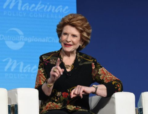 Sen. Debbie Stabenow speaking at the 2022 Mackinac Policy Conference.