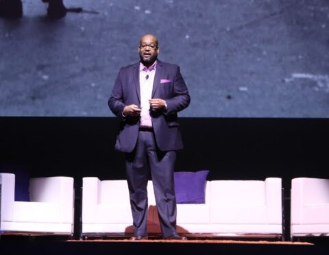 Marlowe Stoudamire speaking at the 2018 Detroit Policy Conference