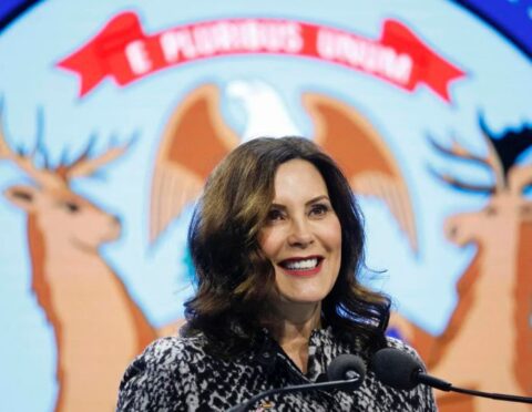 Gov. Whitmer smiling