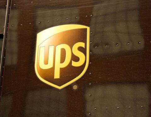 UPS logo on truck