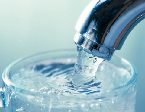 Drinking water from a faucet