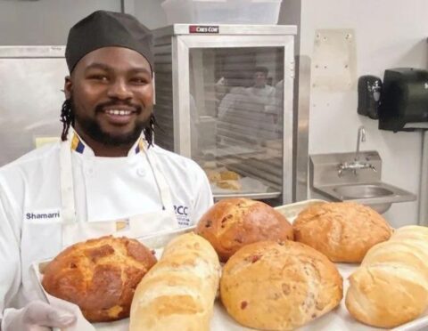 Through the Michigan Reconnect program, residents such as Shamarri Key, who has been taking culinary arts classes in recent years at Grand Rapids Community College, can pursue degrees tuition-free under certain guidelines.