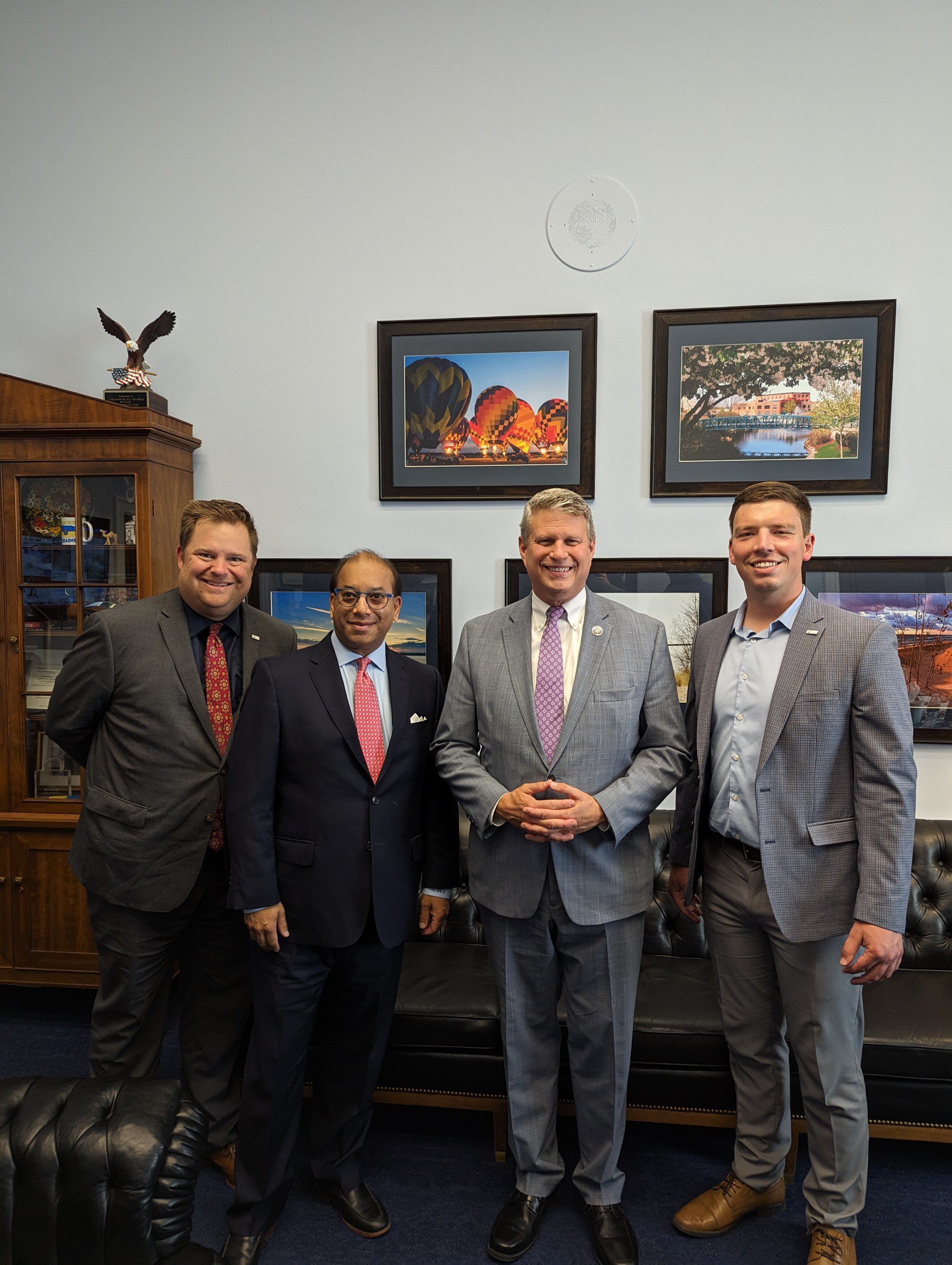 The Detroit Regional Chamber's Government Relations team with U.S. Rep. Bill Huizenga