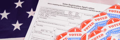 Voter Application and Stickers Web Wide