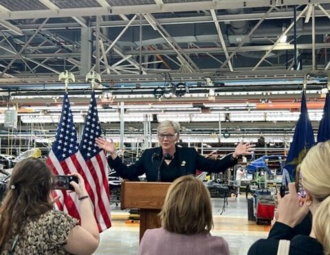 Former Michigan governor and current U.S. Secretary of Energy Jennifer Granholm