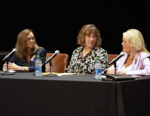 Tammy Carnike speaks at a Detroit Arsenal event celebrating Women's Equality Day 2024