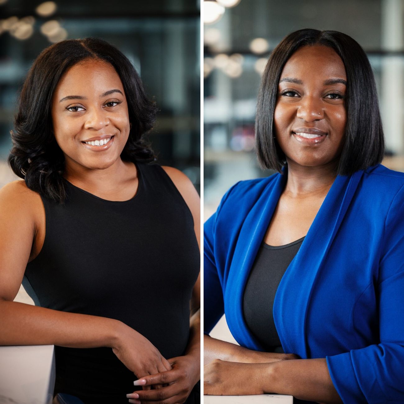 Christine Rogers and Nyia Slade headshots