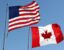 Canadian and US flag