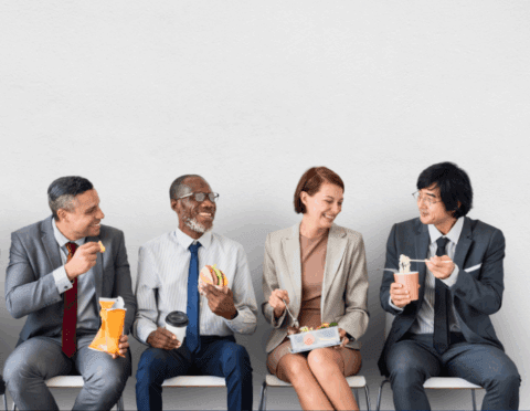 taking lunch breaks - benefits of blue