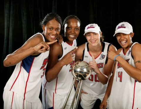 Female basketball players