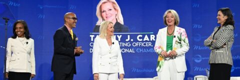 Tammy J. Carnrike being recognized at the 2025 Mackinac Policy Conference