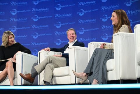 Bill Ford and Alexandra Ford English at the 2025 Mackinac Policy Conference