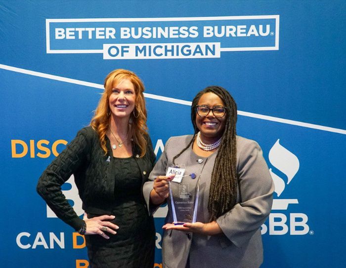 Better Business Bureau of Michigan at an awards ceremony