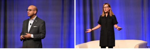 Sandy K. Baruah and Megan Spanitz at the 2026 Detroit Policy Conference