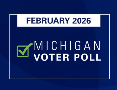 February 2026 Michigan Voter Poll graphic