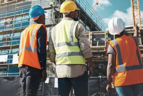 Black construction workers