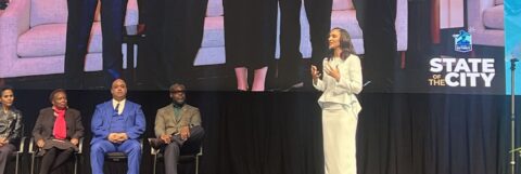Mayor Mary Sheffield at the State of the City