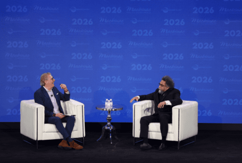 Devin Scillian and Cornel West at 2026 Mackinac Policy Conference