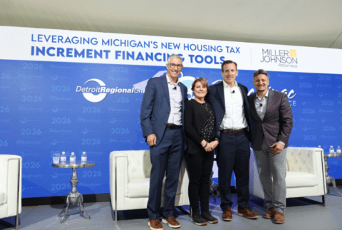 Joe Agostinelli, Wendy Clow, Brian Farkas, and Jordan Twardy at the 2026 Mackinac Policy Conference