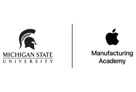 Apple and Michigan State University logos