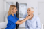a woman seeing her doctor