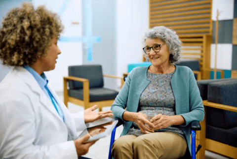 a doctor and patient