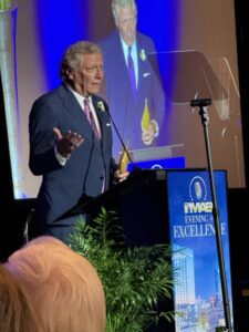 Devin Scillian speaking at the Michigan Association of Broadcasters' Evening of Excellence