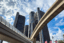 Detroit, USA - June 14, 2024: The Renaissance Center skyscrapers frame in the monorail structure in the downtown district.