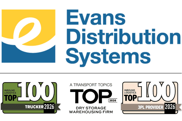 Evans Distributions Award recognition graphic