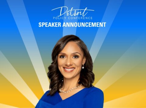 2027 Detroit Policy Conference speaker announcement graphic, Mayor Mary Sheffield