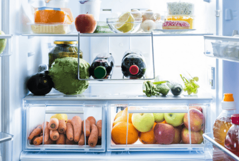 Open Refrigerator Or Fridge Door